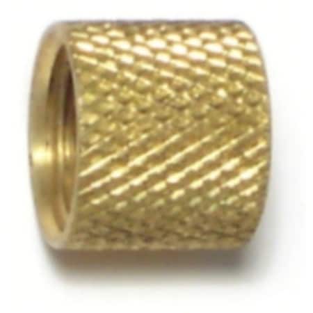 Midwest Fastener 1/8IP x 11/32" Brass Knurled Couplings 8PK 64676